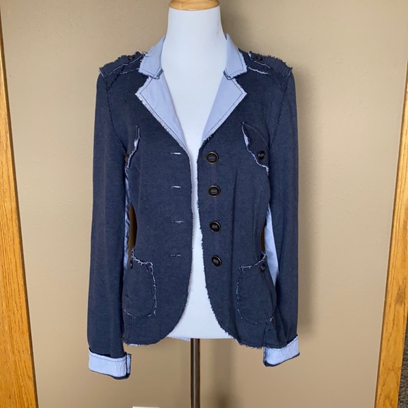 Free People distressed jacket - Picture 1 of 5